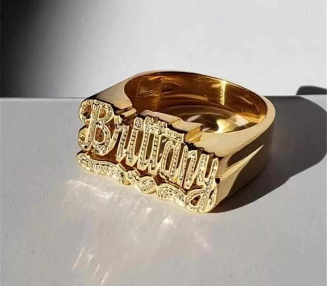 Custom Name Engraved Ring | Customized Ring For Engagement and Wedding